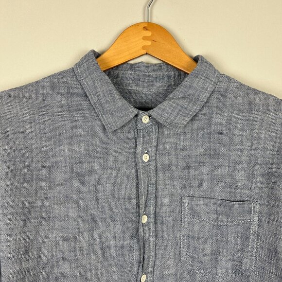 Rails Shirt Mens XL Navy Chambray Wyatt Button Up Down Long Sleeve 100% Cotton - Picture 3 of 11